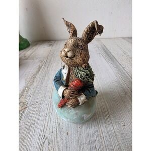 Vintage Midwest importers Canon falls Easter bunny egg rabbit spring statue